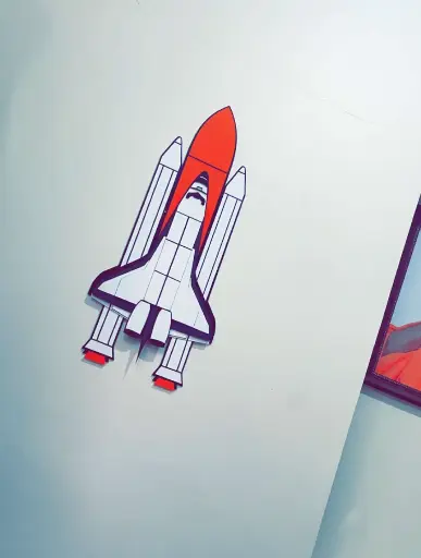 Space Ship Wall Mount